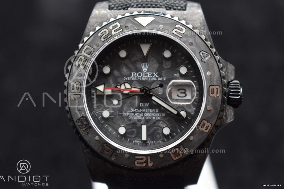 Black Black Practical Dial CHS 423 Black SA3186 Nylon Edition GMT OMF Strap DIW on Carbon Best All 1123